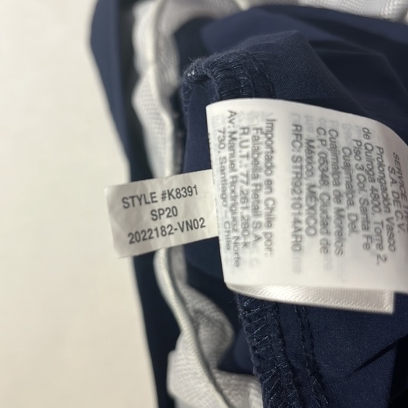 J. Crew mens swim trunks sz 34 navy w/ pockets drawstringer and liner shorts - Picture 6 of 7